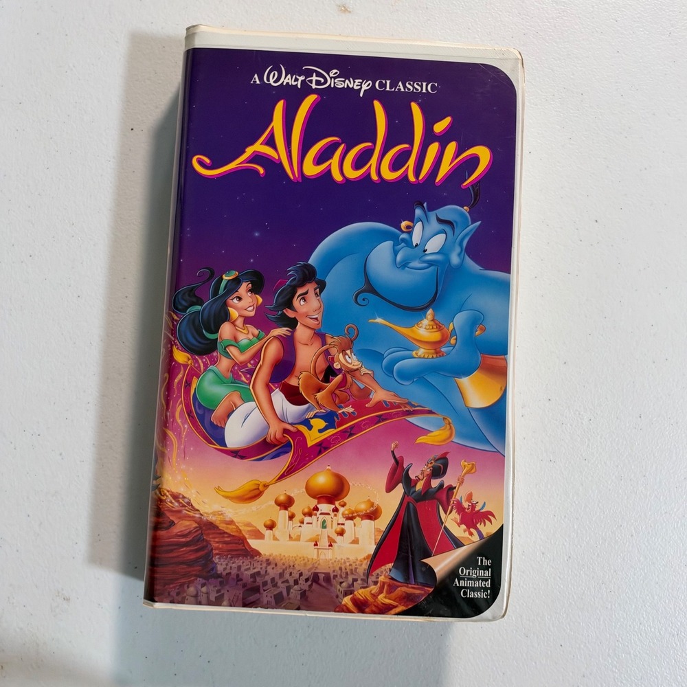 Aladdin Walt Disney Black Diamond Classic VHS Vintage 1662